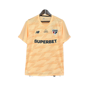 Camiseta São Paulo 24/25 Entrenamiento - Beige - Todos los Patrocinios - Versión Aficionado