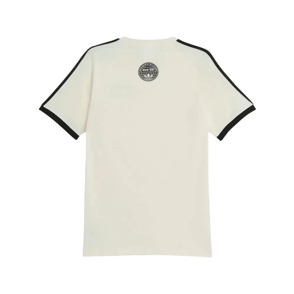 Edición Oasis - Camiseta Oasis Tour 3 Rayas Crema Blanco