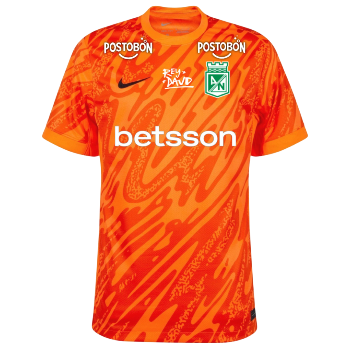 Camiseta Atlético Nacional 25/26 Portero - Naranja - Versión Aficionado