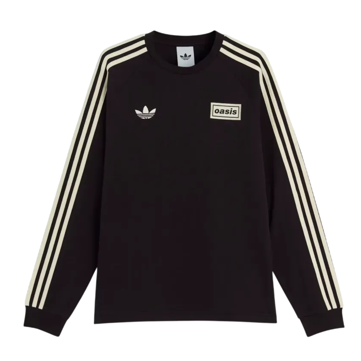 Edición Oasis - Camiseta Oasis Tour 3 Rayas Negra - Manga Larga