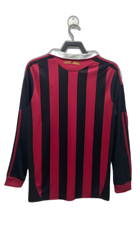 Camiseta AC Milan 09/10 I Casa - Manga Larga Versión Retro