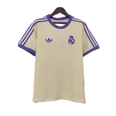 Camiseta Real Madrid 25/26 Edición Casual - Beige - Versión Aficionado