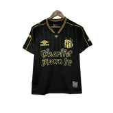 Camiseta Santos 24/25 Charlie Brown JR - Negro - Versión Aficionado