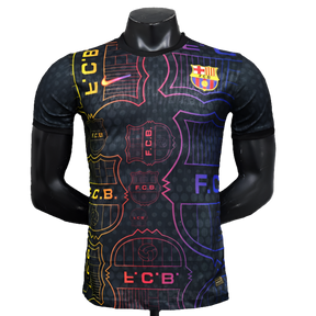 Camiseta Barcelona 25/26 Edición Especial - Negra, Amarilla y Roja - Versión Jugador