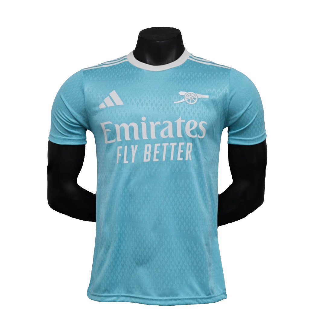 Camiseta Arsenal 25/26 Pre-Partido - Azul Celeste - Versión Jugador