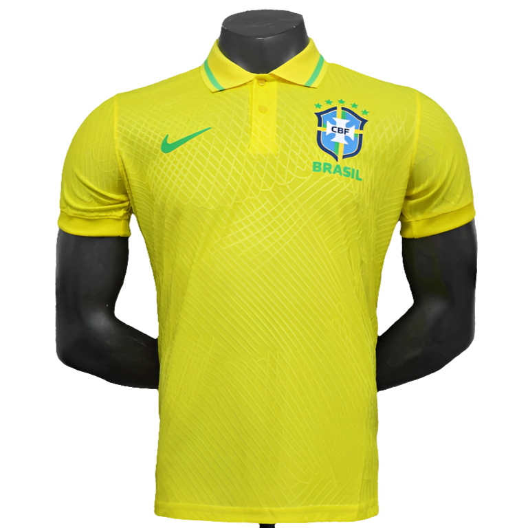 Camiseta Brasil 25/26 Edición Polo - Amarilla - Versión Jugador