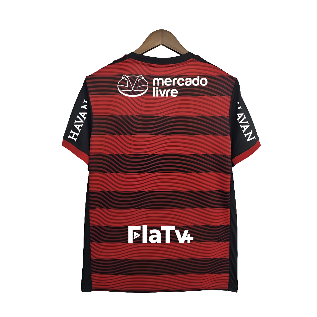 Camiseta Flamengo 22/23 I Casa - Todos los Patrocinios - Versión Aficionado