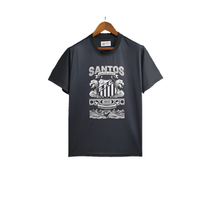 Camiseta Santos 25/26 Edición Casual - Negra - Versión Aficionado
