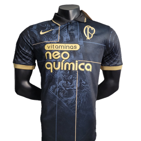 Camiseta Corinthians 23/24 Edición Polo - Negro - Versión Aficionado