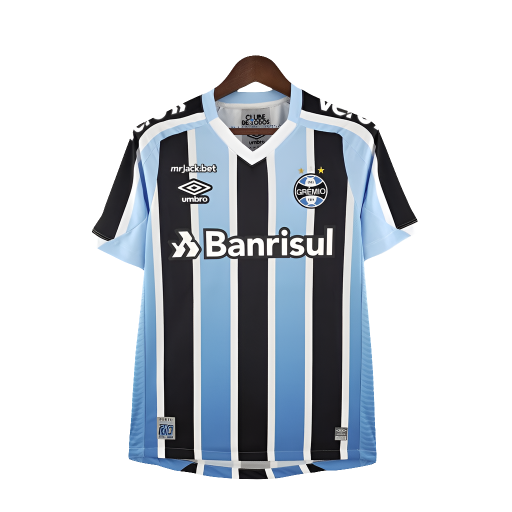 Camiseta Grêmio 22/23 I Casa - Todos los Patrocinios - Versión Aficionado