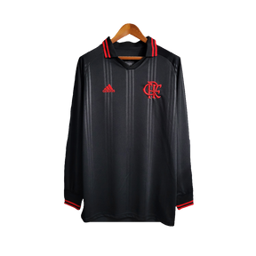 Camiseta Flamengo 19/20 Edición Especial - Negro - Manga Larga Versión Retro