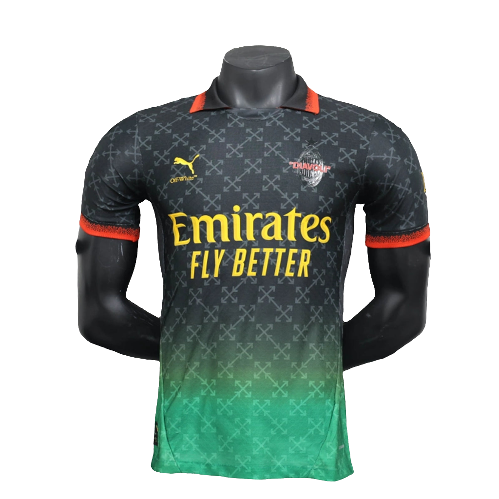 Camiseta AC Milan 25/26 Edición Conmemorativa - Negra - Versión Jugador