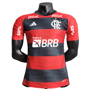 Camiseta Flamengo 23/24 I Casa - Todos los Patrocinios - Versión Jugador