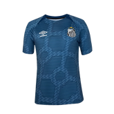 Camiseta Santos 24/25 Pre-Partido - Azul - Versión Aficionado