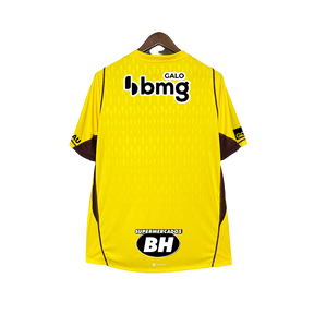 Camiseta Atlético Mineiro 24/25 Portero - Amarillo - Todos los Patrocinios - Versión Aficionado