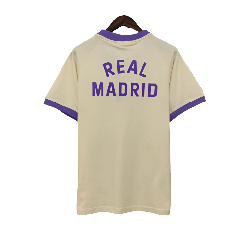 Camiseta Real Madrid 25/26 Edición Casual - Beige - Versión Aficionado