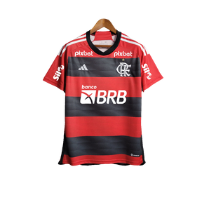 Camiseta Flamengo 23/24 I Casa - Todos los Patrocinios - Versión Aficionado