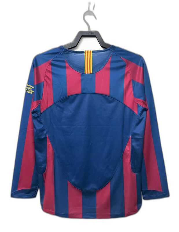 Camiseta Barcelona 05/06 I Casa - Manga Larga Versión Retro