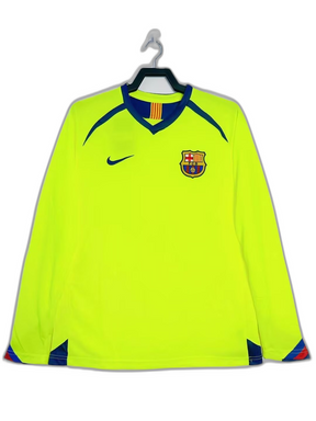 Camiseta Barcelona 05/06 II Visitante - Manga Larga Versión Retro