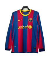 Camiseta Barcelona 10/11 I Casa - Manga Larga Versión Retro