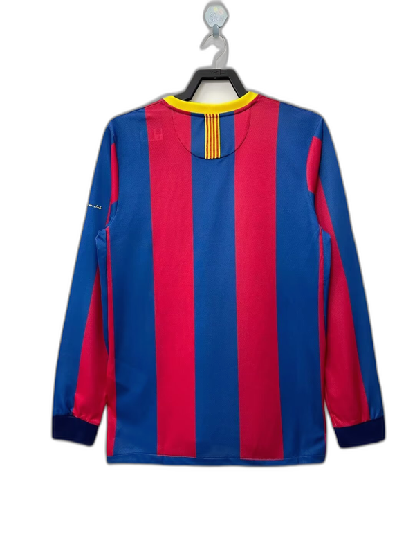 Camiseta Barcelona 10/11 I Casa - Manga Larga Versión Retro