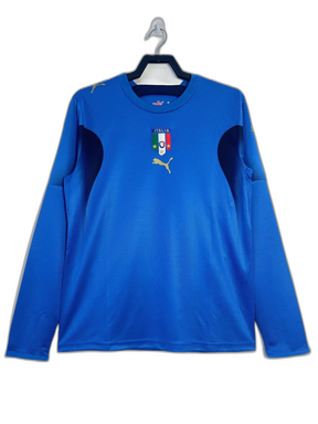 Camiseta Italia 2006 I Casa - Manga Larga Versión Retro