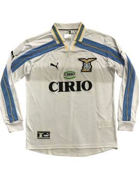 Camiseta Lazio 00/01 II Visitante Manga Larga - Versión Retro