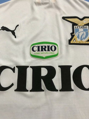Camiseta Lazio 00/01 II Visitante Manga Larga - Versión Retro
