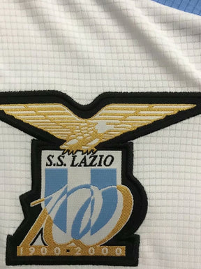 Camiseta Lazio 00/01 II Visitante Manga Larga - Versión Retro