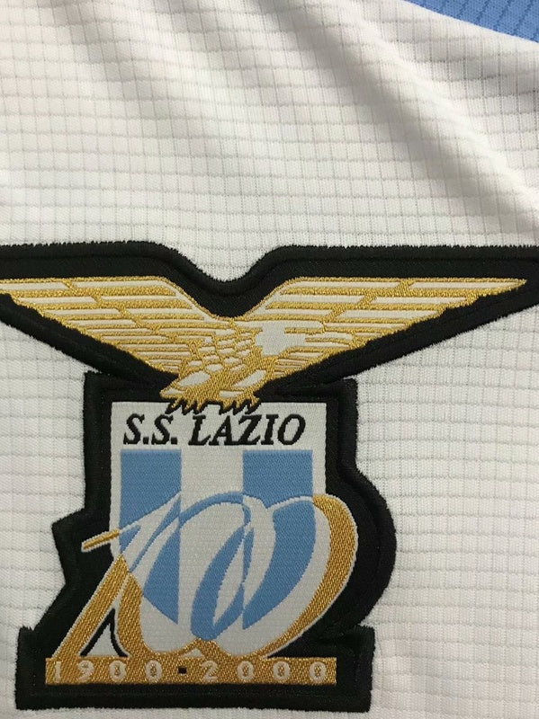 Camiseta Lazio 00/01 II Visitante Manga Larga - Versión Retro