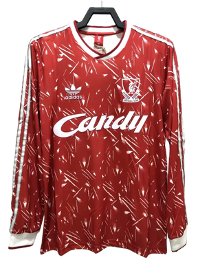 Camiseta Liverpool 89/91 I Casa - Manga Larga Versión Retro
