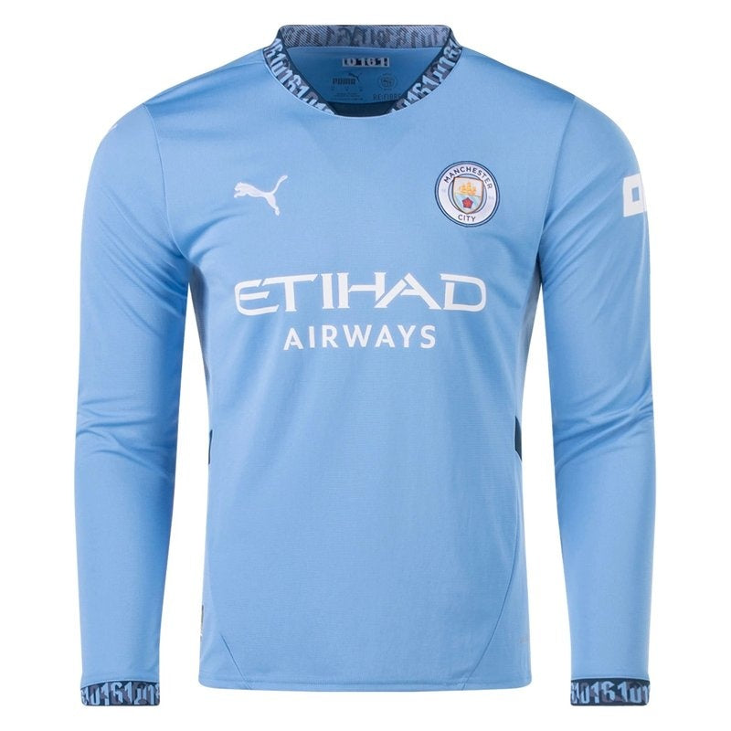 Camiseta Manchester City 24/25 I Casa - Manga Larga