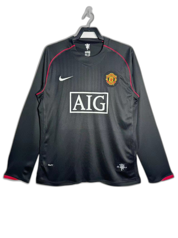 Camiseta Manchester United 07/08 II Visitante - Manga Larga Versión Retro