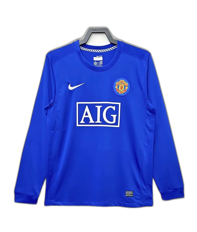 Camiseta Manchester United 08/09 III Tercera - Manga Larga Versión Retro