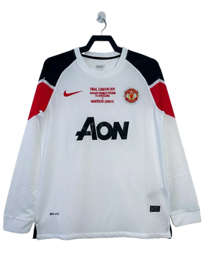 Camiseta Manchester United 10/11 II Visitante - Manga Larga Versión Retro