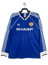 Camiseta Manchester United 88/90 II Visitante - Manga Larga Versión Retro