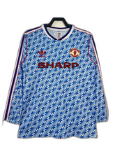 Camiseta Manchester United 90/92 II Visitante - Manga Larga Versión Retro