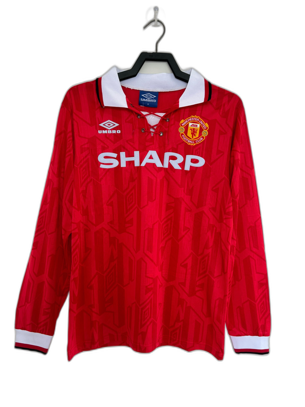 Camiseta Manchester United 92/94 I Casa - Manga Larga Versión Retro