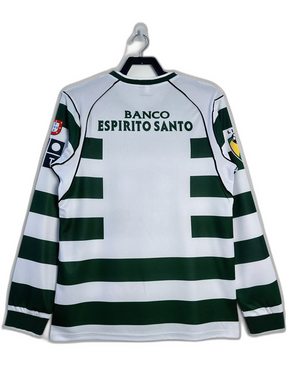 Camiseta Sporting Lisboa 01/03 I Casa - Manga Larga Versión Retro